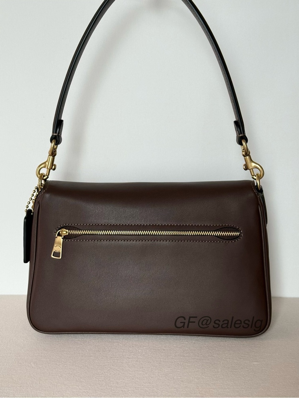 Coach Soft Tabby Shoulder & Crossbody Bag GENUINE LEATHER Gold/Maple CAM98 NWT - Picture 5 of 14